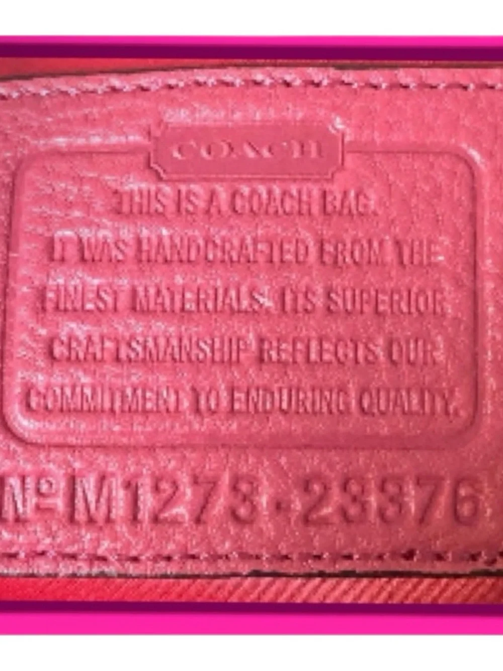COACH- Vintage Poppy Bag. Pre- loved in EUC - Picture 4 of 4